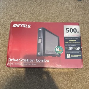Buffalo DriveStation combo 500gb External Hard Drive USB 2.0 Direct Storage - Photo 1/6