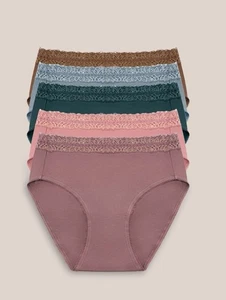 Kinderd Bravely Mujer Cintura Alta Posparto Ropa Interior Paquete de 5 Tonos Polvorientos Talla:L - Imagen 1 de 6