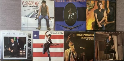 Bruce Springsteen 7/ Pack 7” Records W/ Picture Sleeves Stereo Columbia  - Image 1 of 2