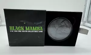 Moneda de alto relieve 2023 Chad 10000 francos mamba negra 2 oz plata #0222/2500 - Imagen 1 de 3