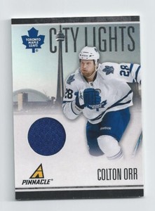 Colton Orr 2010-11 Pinnacle City Lights Materials Jersey Card #100 Serial /499