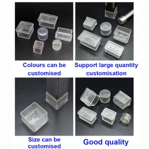 Chair Leg Cap Clear PVC Rubber Feet Floor Protector Pad Furniture Table Cover - Picture 1 of 43