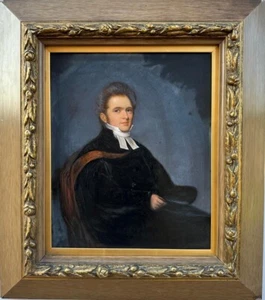 Antique Painting (19th Century) : Portrait of a Gentleman, oil on board - Picture 1 of 8