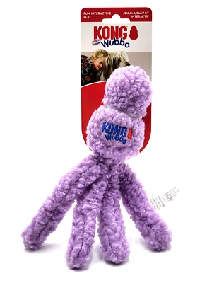 Juguete cómodo para perros KONG Snugga Wubba pequeño púrpura suave interior 8" Foto 1 de 4