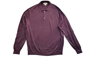 Paradise Coves 100% Seide Burgund Herren Polo Pullover Gr-XL - Bild 1 von 5