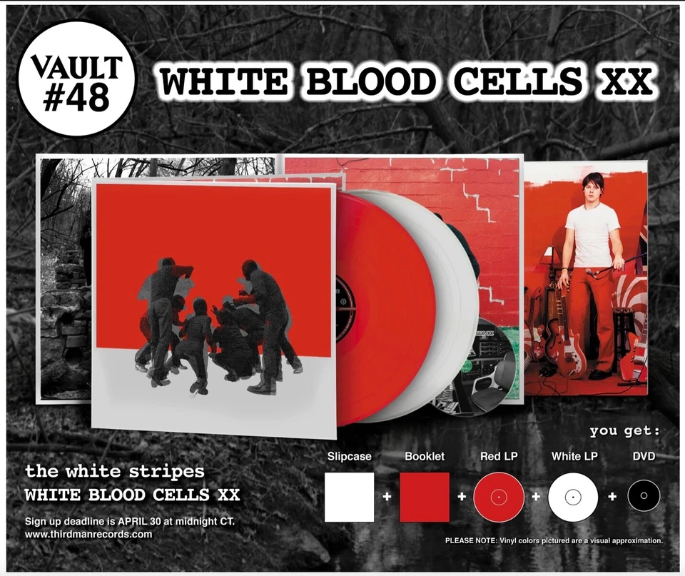 White Stripes - White Blood Cells XX Third Man Vault #48 2xLP/DVD/Booklet Sealed Foto 1 de 1