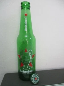 Heineken beer: UEFA.,Champions league 2020 - 2021, 330 ml empty bottle, Israel. - Picture 1 of 5