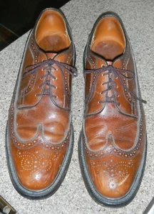Dexter Brown Leather Wingtip Mens Shoes Sz 12 C - Picture 1 of 3