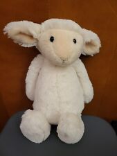 Jellycat Bashful Lamb Plush 12" Cream & White Sheep Medium Stuffed Animal