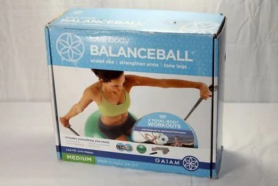 Gaiam BalanceBall Mediano 65cm Verde DVDs Banda de Resistencia Bomba Bonita Bola de Equilibrio Foto 1 de 2