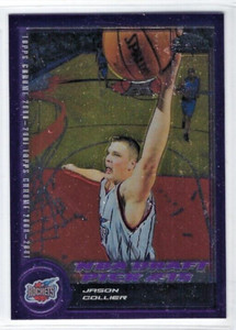 2000-01 Topps Chrome #165 Jason Collier NBA Draft Pick #15 0098/1999