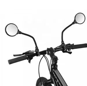2-Pack Rotatable & Adjustable Bike Handlebar Mirrors– Wide-Angle Rearview Safety - Picture 1 of 7