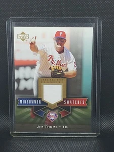 Jim Thome 2005 Upper Deck Mid Summer Swatches #MS-JT HOF - Picture 1 of 2