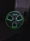Akai Tape spools 7" 3D printed (Plastic) in Black and Glow In The Dark Green 