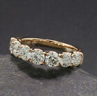 Pierścionek brylantowy 7 diamentów łącznie 2,00 karata 750- różowe złoto pierścionek na pamiątkę