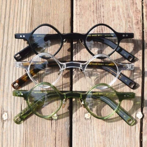 Small Rhombic Wacky Eyeglass Frames Men Vintage Transparent Glasses Women - Picture 1 of 13