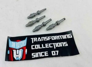 Transformers Original G1 1984 Optimus Prime Grey Missiles Lot 4 Weapon Part - Picture 1 of 1
