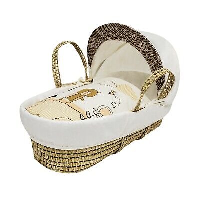 Beary Nice Cream Moses Basket Bedding Set Dressings For Palm And Wicker Baskets • 22.49£