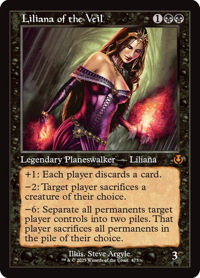 MTG Liliana of the Veil Retro Frame  - Innistrad Remastered #475 - Image 1 of 1