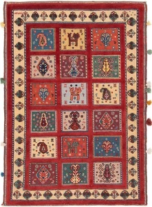 Nimbaft Alfombra Persa Hecha a Mano 118x80 cm-Nomadic, Oriente, Carpet, Rug, Rot - Picture 1 of 10