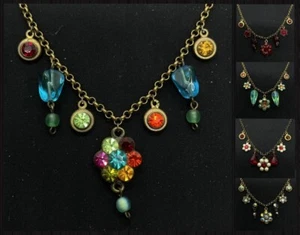 Halskette Michal NEGRIN Kristalle Blumen alte Sammlung Made in Israel - Bild 1 von 76