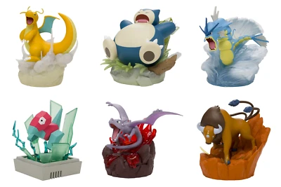 Pokemon Center Original 6 Types Figures Hyper Beam HAKAIKOUSEN W/Light JAPAN NEW - Image 1 of 4