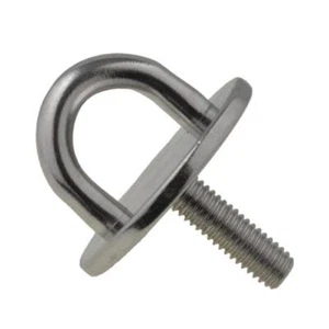 Qty 200 Round + Bolt Pad Eyes 8mm x 50mm (M10 Thread) Stainless G304 Boat Shade - Picture 1 of 4