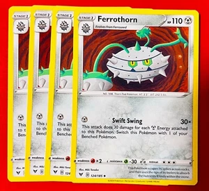 4x Ferrothorn 124/185 Pokémon TCG Vivid Voltage NM Playset Lot Uncommon - Picture 1 of 1