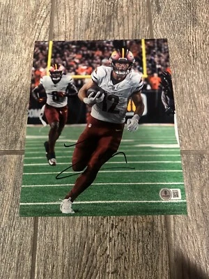 LUKE MCCAFFREY SIGNED WASHINGTON COMMANDERS 8X10 PHOTO AUTOGRAPHED BAS COA - Image 1 of 2