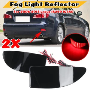 Pair Smoked For 2006-2013 Lexus IS250 IS350 LED Rear Bumper Reflector Light - Bild 1 von 12