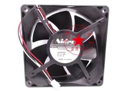 1PC NIDEC D12E-24PG 18B 24V 0.37A 3-wire axial flow equipment cooling fan - Image 1 of 4