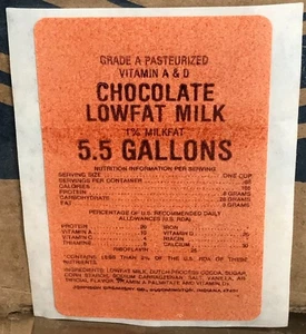 Vintage Milk Bottle Container Label Sticker Johnson's Creamery Bloomington IN - Picture 1 of 4