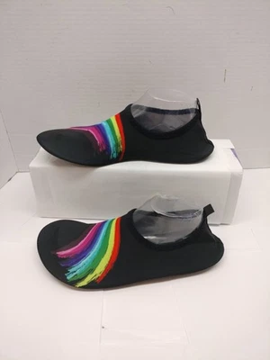 Zapatos de agua para niñas de tela sin cordones arco iris coloridos talla 11,5 Foto 1 de 4