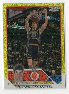 2023 TOPPS CHROME MCDONALD'S REED SHEPPARD YELLOW DIAMOND REFRACTOR RC (16/75) - Picture 1 of 1