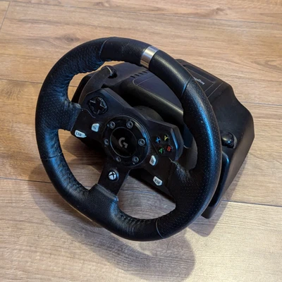 Wheel ONLY Logitech G920 Driving Force steering racing wheel for Xbox PC READ B - Image 1 of 4