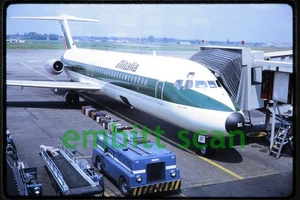 Original Slide, Alitalia Douglas DC-9-32 (I-DIBQ) at Brussels, 1972 - Picture 1 of 1