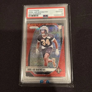 2024 Panini Prizm Rookies Red Shimmer /35 Kool-Aid McKinstry #363 Rookie - Picture 1 of 4