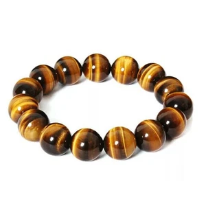 Pulsera 8mm Piedra Natural Rugido Africano Natural Ojo de Tigre Cuentas Redondas Regalo - Imagen 1 de 9