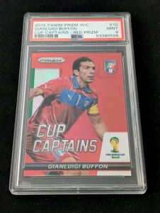 2014 Prizm World Cup Soccer - Cup Captains - Gianluigi Buffon - RED /149 - PSA 9 - Picture 1 of 2