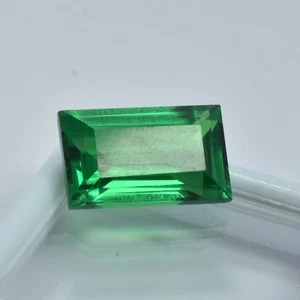 Rare Garnet 9.55 Ct Natural Best Baguette Cut Green CERTIFIED Loose Gemstone - Picture 1 of 8