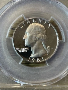 Pair of Washington Quarters a 1981-S PCGS PR69 DCAM & a 2001-S ICG  PR69 DCAM - Picture 1 of 6