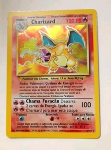 CGC Portuguese Charizard 1999 Base Set 4/102 Holo Pokemon Card - Picture 1 of 14