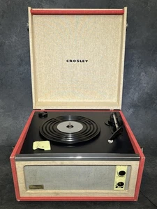 Crosley Dansette Retro Turntable CR6233A-RE Red White Record Player + Bluetooth - Picture 1 of 18