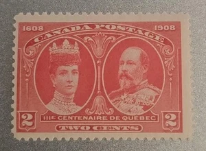 Canada Scott #98 Quebec Tercentenary 1908 3c Carmine MNH - Picture 1 of 1