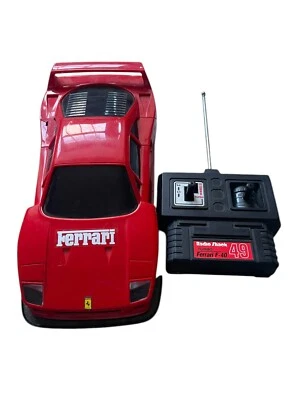 Vintage Radio Shack RC Radio Controlled Ferrari F40 Turbo Tested & Works - Image 1 of 4