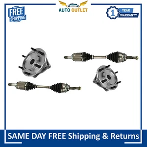 Nuevo kit de 4 ejes delanteros CV y cojinetes de cubo de rueda para Toyota Lexus 2003-2015 - Imagen 1 de 6