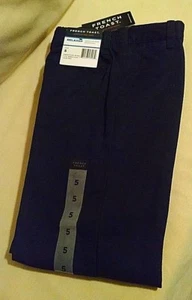 FRENCH TOAST BOY PANTS SIZE 5 UNIFORM NAVY BLUE NWT PULL ON RELAX FIT SCHOOL* - Picture 1 of 9