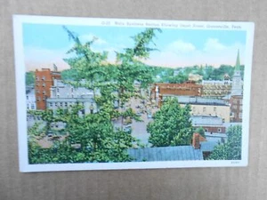 Vintage Postcard - Business Section Showing Depot Street - Greeneville, TN - Imagen 1 de 1