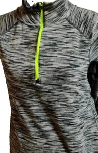 Suéter Eddie Bauer Mujer Grande Gris Negro 1/4 Cremallera Forrado de Vellón Damas Talla Grande - Imagen 1 de 6