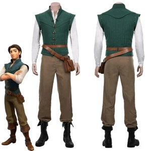 Tangled Cosplay Flynn Rider Cosplay Costume Vest Outfit - Picture 1 of 8